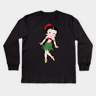 Betty Boop Kids Long Sleeve T-Shirt